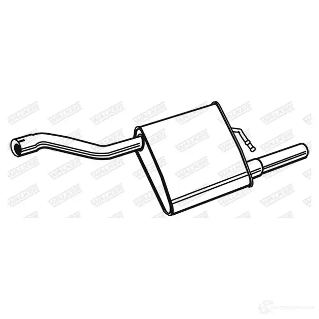 Задний глушитель WALKER 71328 3277490713285 131127 CF HN4K0 изображение 0