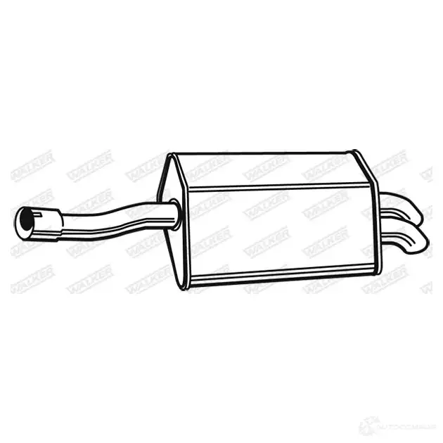 Задний глушитель WALKER 23340 22VT N1 130079 3277490233400 - Изображение 1