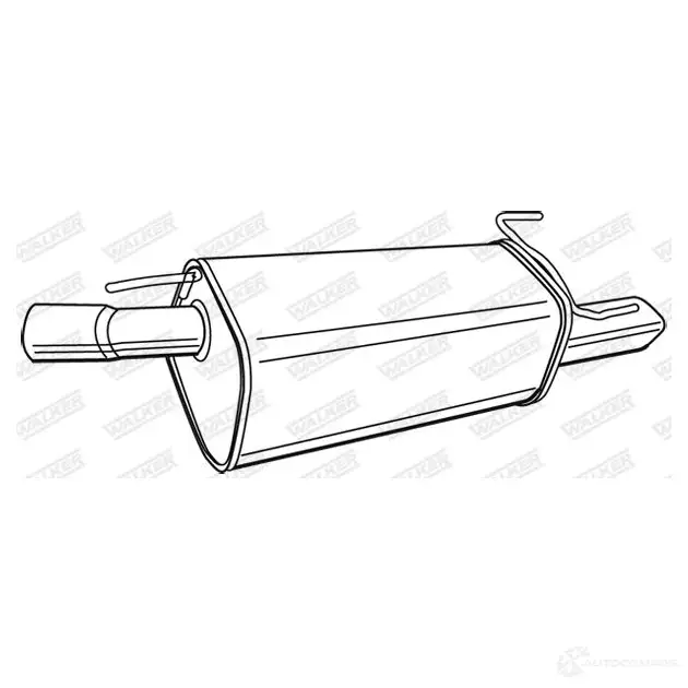 Задний глушитель WALKER 127536 19979 3277490199799 TGM A8 изображение 1