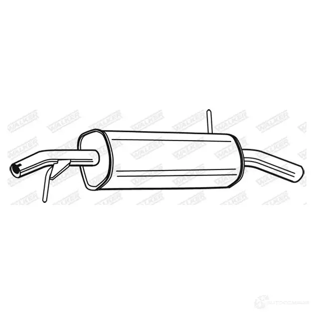 Задний глушитель WALKER 23225 129987 3277490232250 8BZ C1 - Изображение 1