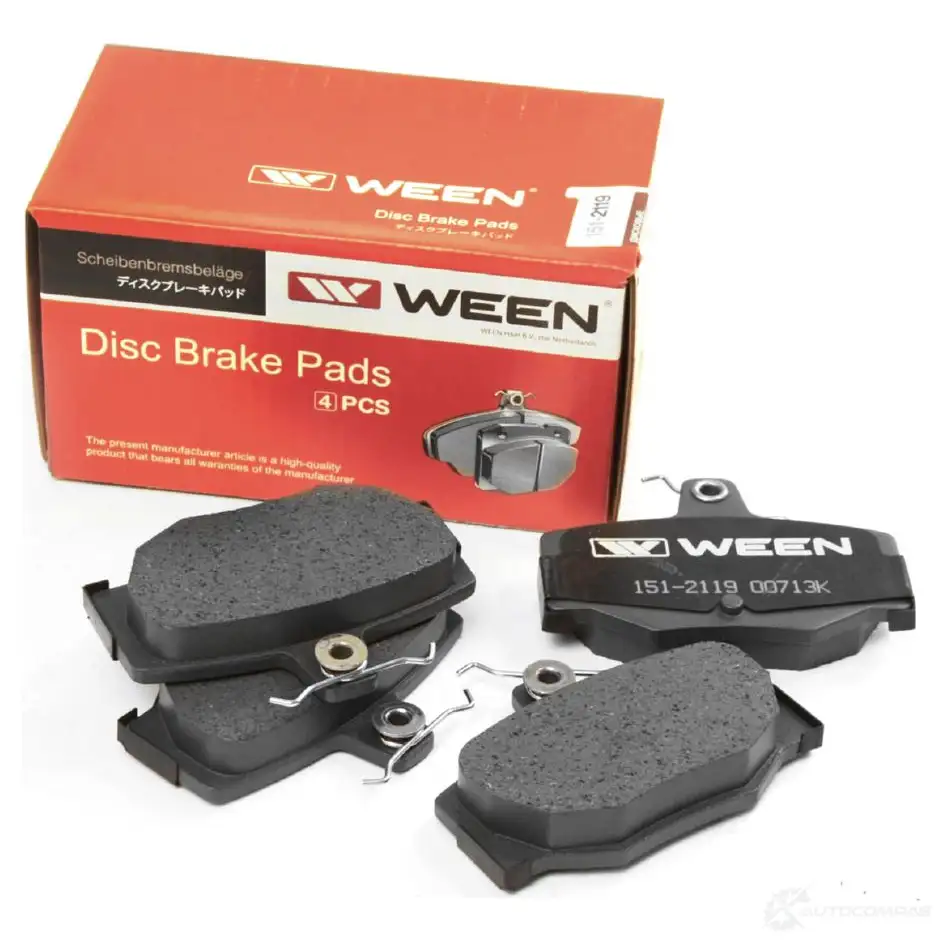 Тормозные колодки дисковые WEEN 2154 5 V1RLI 3254143 1512119 - Изображение 1
