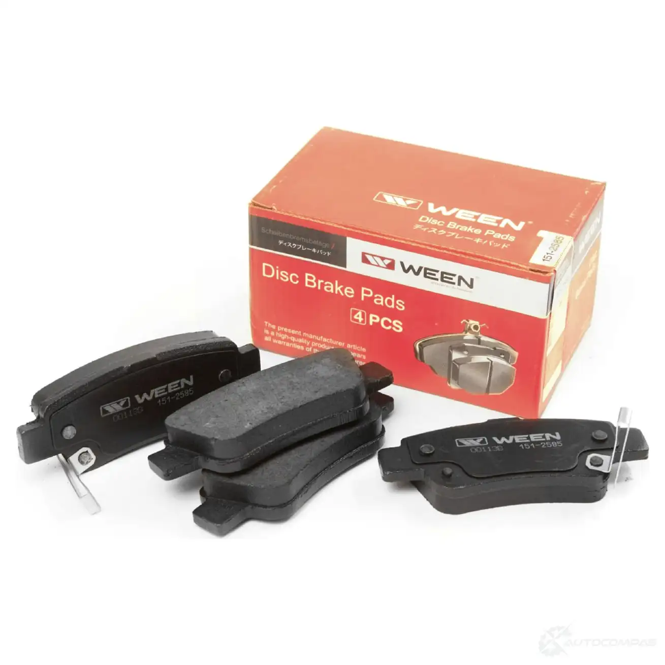 Тормозные колодки дисковые WEEN 3Z TEY7 1512585 3254535 8718401008090 изображение 0