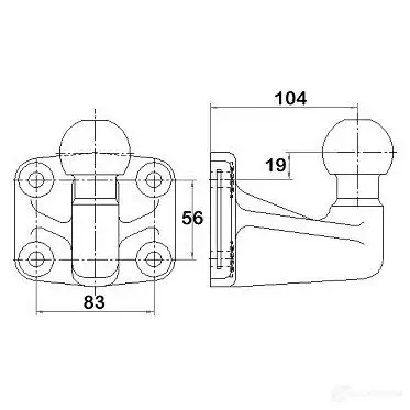 Фаркоп WESTFALIA KFDU S 329059600001 601107 4250141117808