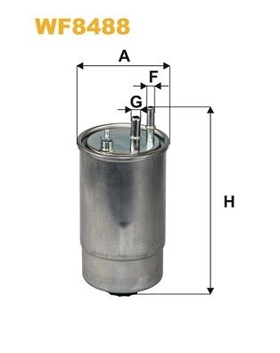 Топливный фильтр WIX FILTERS 2532964 U7 R9LJF 05USF WF8488