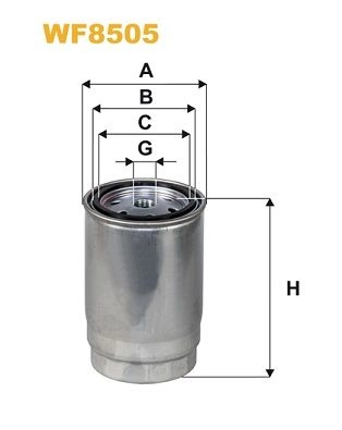 Топливный фильтр WIX FILTERS 8W51A 46 UGR WF8505 1290749076