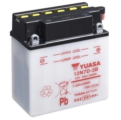 Аккумулятор 7.4 ач обратная 70 а 12 в 135x75x150 YUASA 12N7D3B 1424867703 5050694004971 ZR7 M9