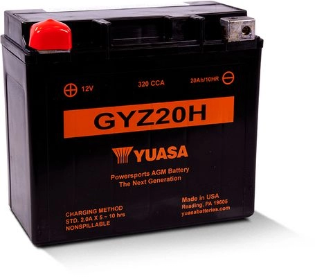 Аккумулятор 21.1 ач прямая а 12 в high performance maintenance free 175x87x155 YUASA 1424867722 GYZ20H D9BH I0 048493827247