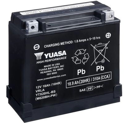 Аккумулятор 18.9 ач обратная 310 а 12 в high performance maintenance free 175x87x175 YUASA 1424867746 VF 3X21S YTX20HLBSPW 048493621241