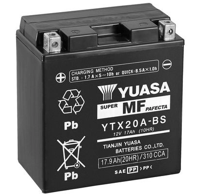 Аккумулятор 17.9 ач прямая 270 а 12 в maintenance free 150x87x161 YUASA 5050694000218 1424867745 Z 4WFW YTX20ABS