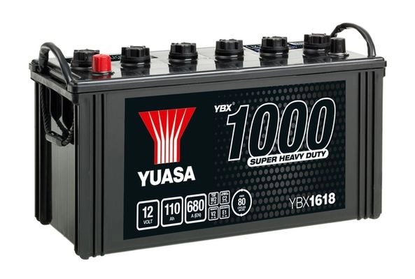 Аккумулятор 110 ач прямая 680 а 12 в 407x176x234 YUASA YBX1618 1PT NV 1437034996