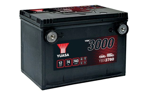 Аккумулятор 74 ач прямая 740 а 12 в ybx3000 smf 260x183x185 YUASA 1 OGEAAV YBX3780 1437034979