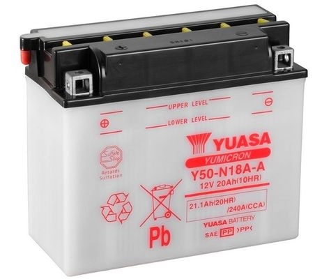 Аккумулятор 21.1 ач прямая 240 а 12 в 205x90x176 YUASA Z AOJYR 1424867727 Y50N18AA 5050694005640