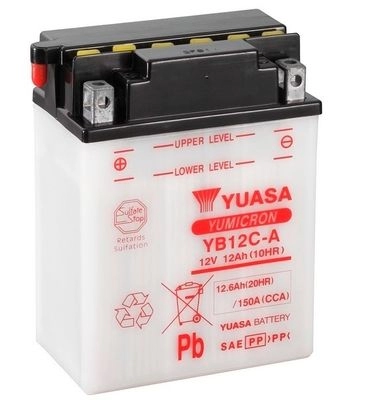 Аккумулятор 12.6 ач прямая 150 а 12 в yumicron 134x80x175 YUASA 5050694005497 1424867729 206 8SJ YB12CA