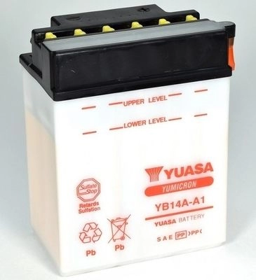 Аккумулятор 14.7 ач прямая 175 а 12 в yumicron 134x89x176 YUASA 2D M9KW YB14AA1 1424867730 5050694005527