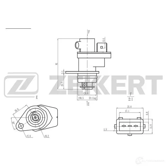 Датчик скорости ZEKKERT 1440198834 NB FRP SE-8515