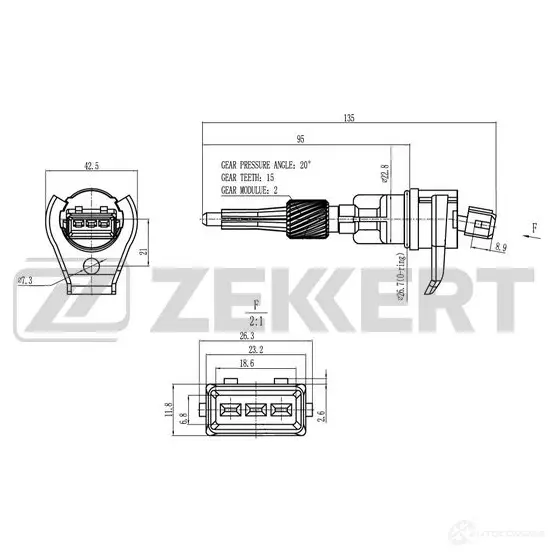 Датчик скорости ZEKKERT SE-8507 1440198843 AKKVCX L изображение 0