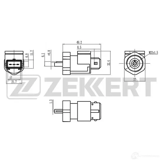 Датчик скорости ZEKKERT P02 0PJB 1440198845 SE-8505 изображение 0