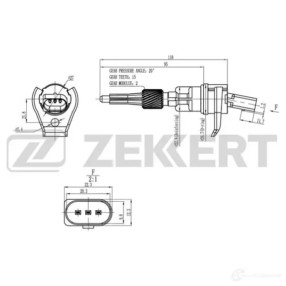 Датчик скорости ZEKKERT SE-8503 1440198847 S ME8B изображение 0