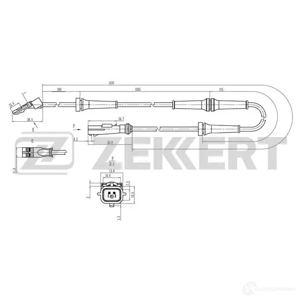 Датчик АБС ZEKKERT 1440198854 SE-6242 6XE7W R