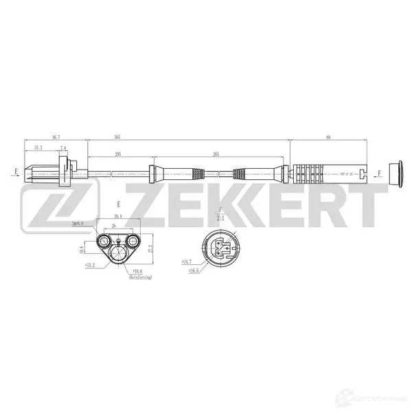 Датчик АБС ZEKKERT 8NT AS SE-6185 1440198895