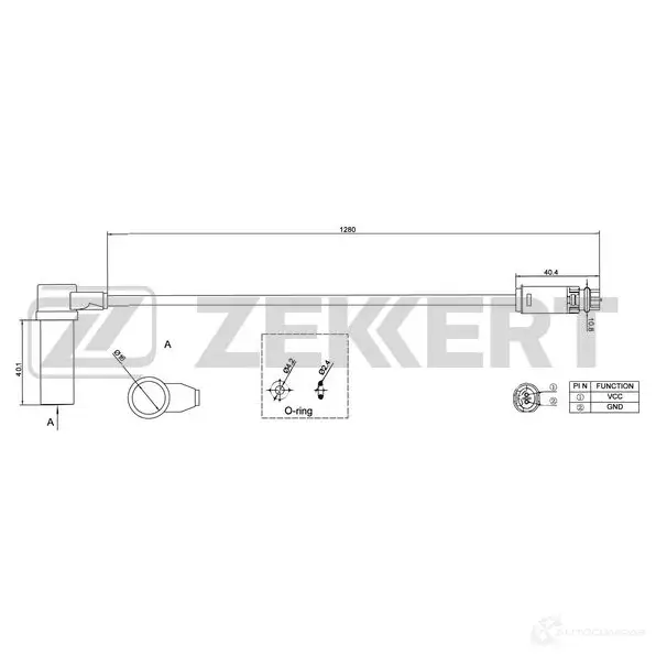 Датчик АБС ZEKKERT B3 EM94 1440198952 SE-6127