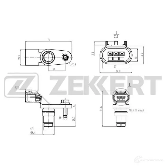 Блок управления двигателем ZEKKERT 55 FYO SE-5055 1440199063 изображение 0