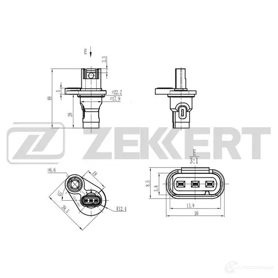 Блок управления двигателем ZEKKERT SE-5051 X4SP G 1440199067 изображение 0