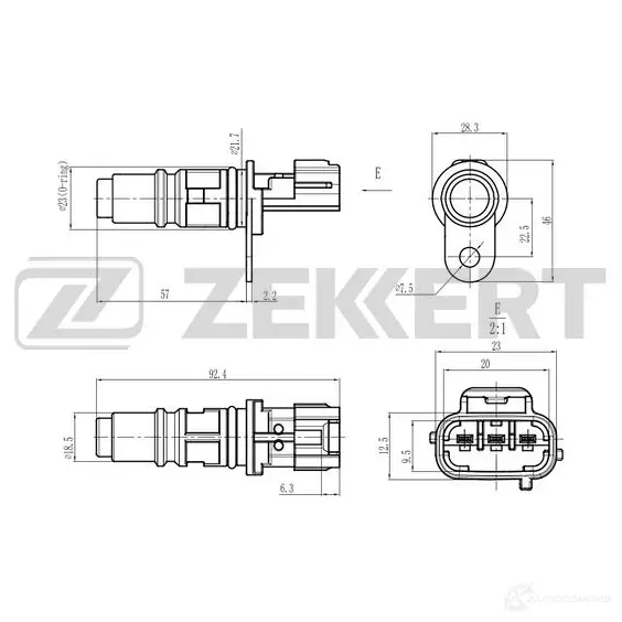 Блок управления двигателем ZEKKERT SE-5048 1440199069 6HG QV изображение 0