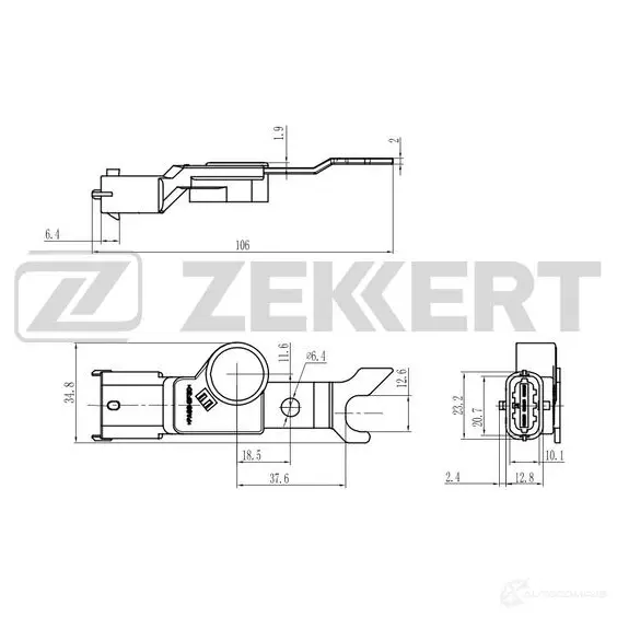 Блок управления двигателем ZEKKERT 6 662B 1440199080 SE-5038 изображение 0