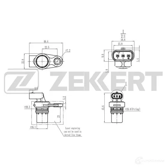 Блок управления двигателем ZEKKERT 1440199091 B7QJ FBC SE-5031 изображение 0