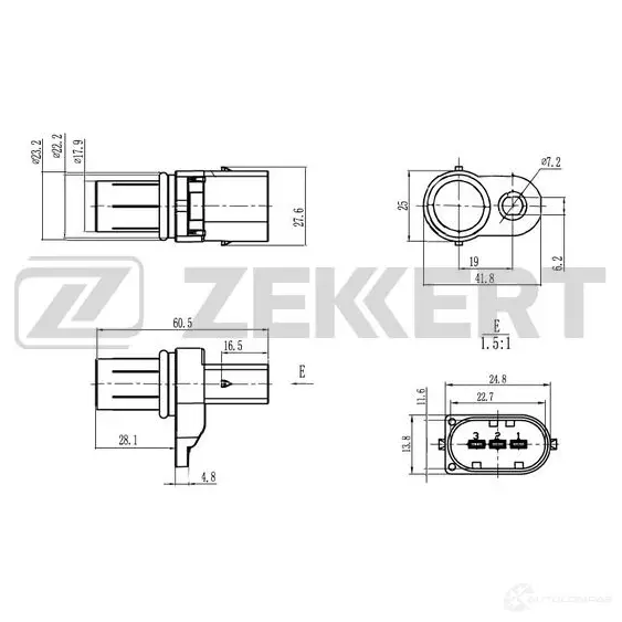 Блок управления двигателем ZEKKERT 1440199095 19S QCVV SE-5027 изображение 0