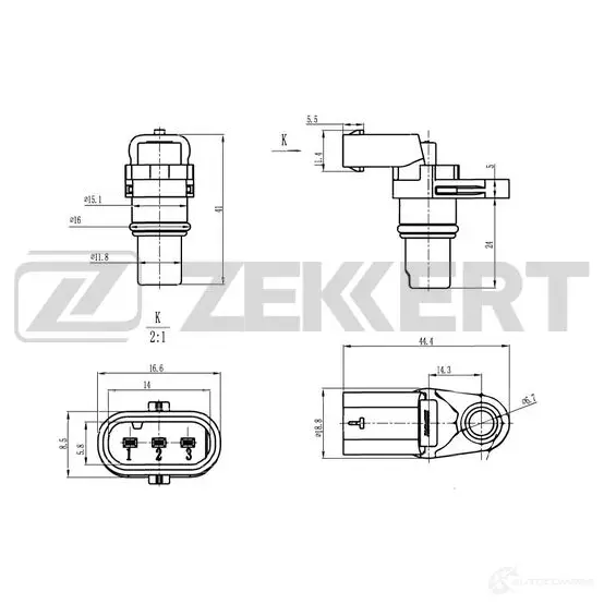 Блок управления двигателем ZEKKERT XN HR8N SE-5017 1440199104 изображение 0