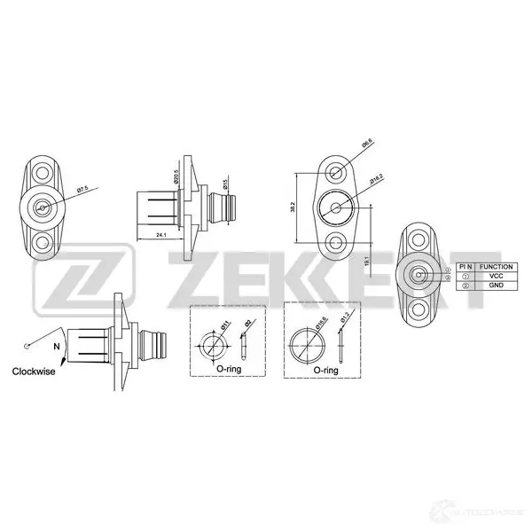 Блок управления двигателем ZEKKERT SE-5007 VCVJ C 1440199117 изображение 0