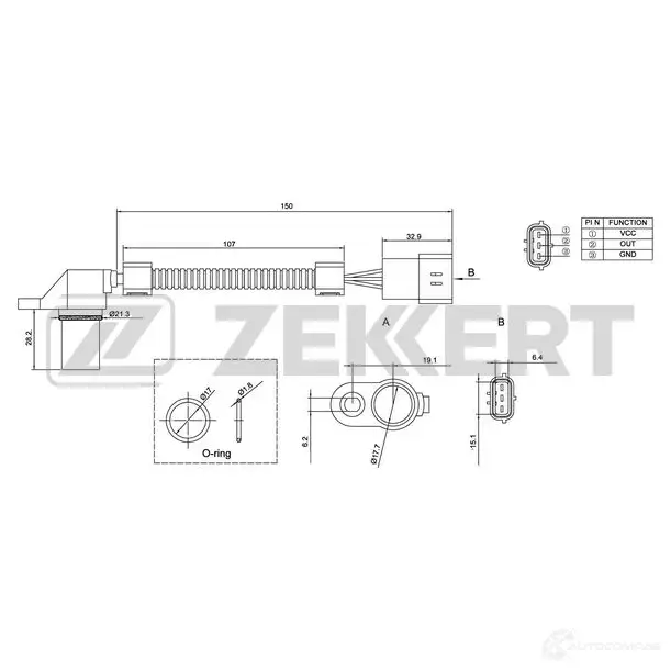 Блок управления двигателем ZEKKERT AHBT 7G SE-5004 1440199123 изображение 0