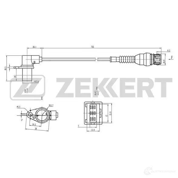 Блок управления двигателем ZEKKERT 1440199128 SE-4126 4US8 1N изображение 0