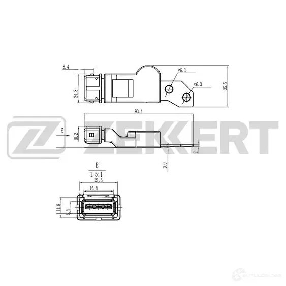 Блок управления двигателем ZEKKERT SE-4121 1440199131 S1S02 IE изображение 0