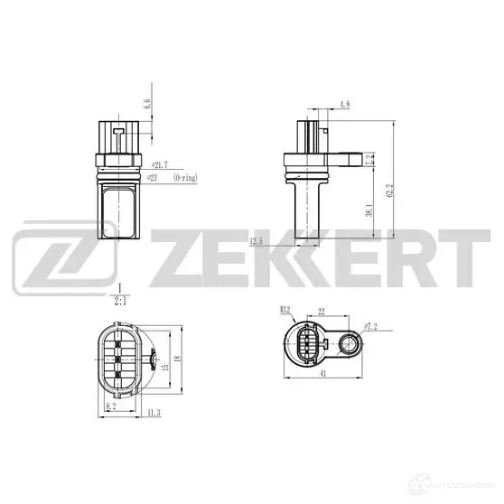 Датчик коленвала, импульсов ZEKKERT SE-4099 1440199152 K6B7 JMQ изображение 0