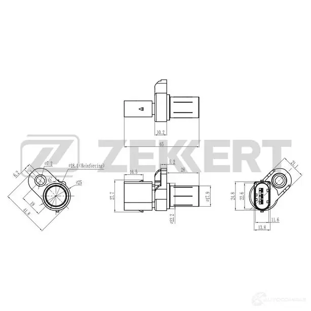 Датчик коленвала, импульсов ZEKKERT 4ZCP 0PE SE-4096 1440199155 изображение 0