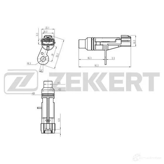 Датчик коленвала, импульсов ZEKKERT SE-4091 1440199160 W1 3BWZ