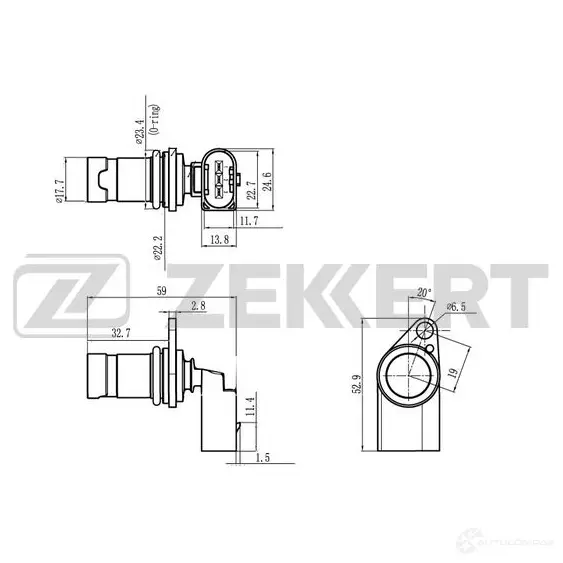 Датчик коленвала, импульсов ZEKKERT SE-4060 1440199189 3 JTH4