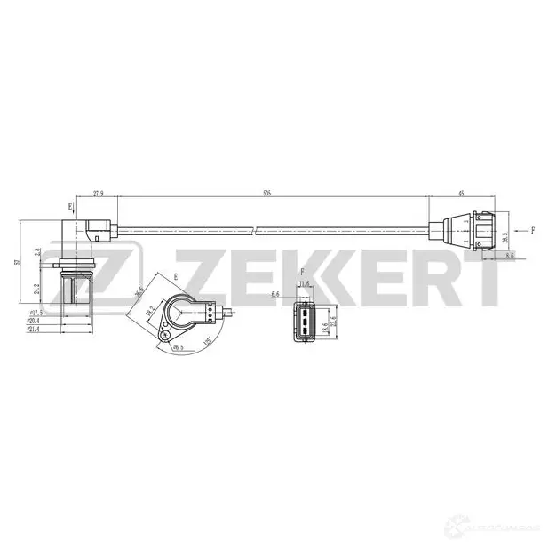 Датчик коленвала, импульсов ZEKKERT 0DB UQ 1440199193 SE-4056
