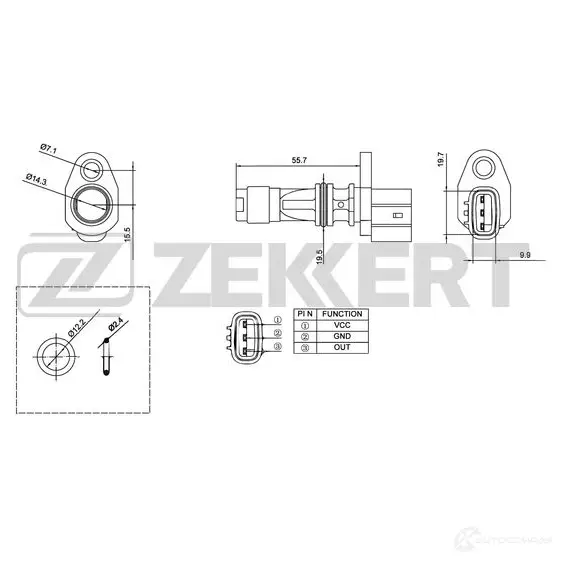 Блок управления двигателем ZEKKERT 1440199233 SE-4009 W ETYZDY изображение 0