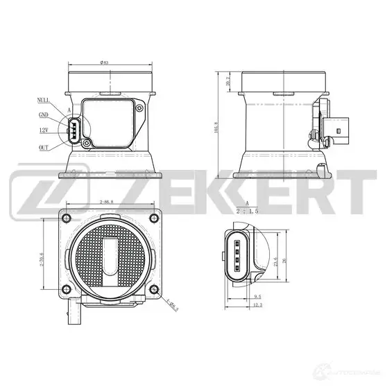 Датчик абсолютного давления ZEKKERT SE-1081 E67J QR 1440199281 изображение 0