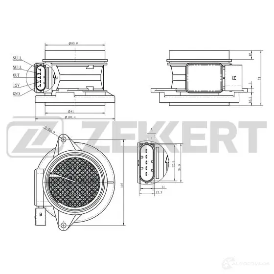 Датчик абсолютного давления ZEKKERT 1440199292 48B KUZ SE-1073