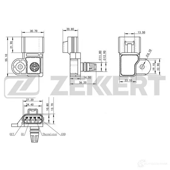Датчик абсолютного давления ZEKKERT F EOX6Z 1440199325 SE-1032 изображение 0