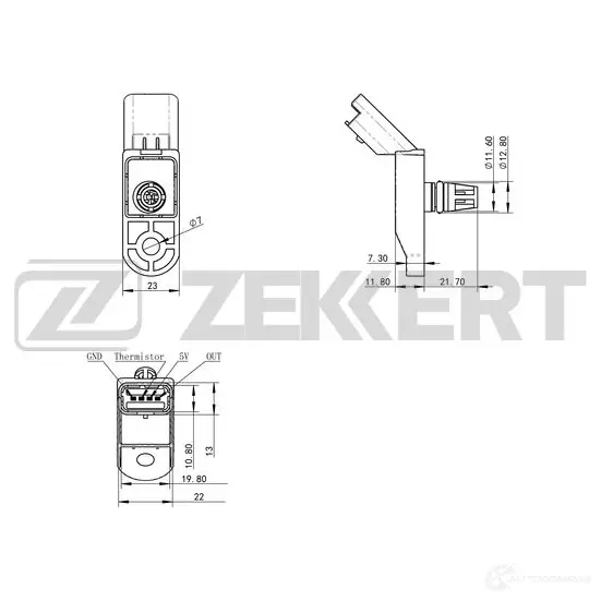 Датчик абсолютного давления ZEKKERT SE-1028 CFTF UV 1440199330 изображение 0