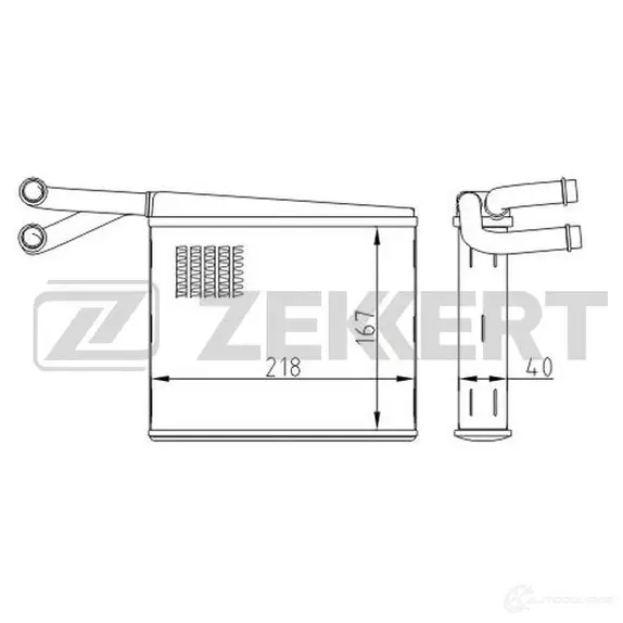 Радиатор печки, теплообменник ZEKKERT 0YKLC FD MK-5115 1440200150 изображение 0