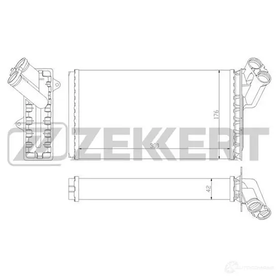 Радиатор печки, теплообменник ZEKKERT 1275192713 4XD7 K MK-5068 изображение 0