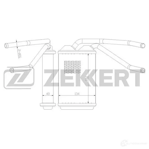 Радиатор печки, теплообменник ZEKKERT MK-5030 65979908 NCVCN1 9 изображение 0
