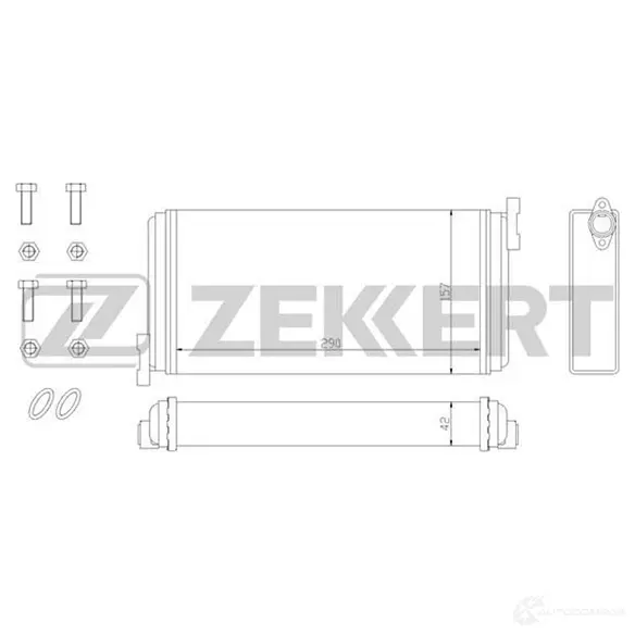 Радиатор печки, теплообменник ZEKKERT 4319552 RD FW3 MK-5000 изображение 0